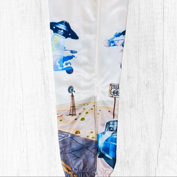 Route US 66 UFO Printed Draw String Joggers - Picture 6 of 15